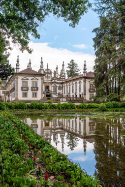 Villa Real, Portekiz - Mai 30, 2024 - Villa Real, Portekiz yakınlarındaki güzel barok Mateus sarayı