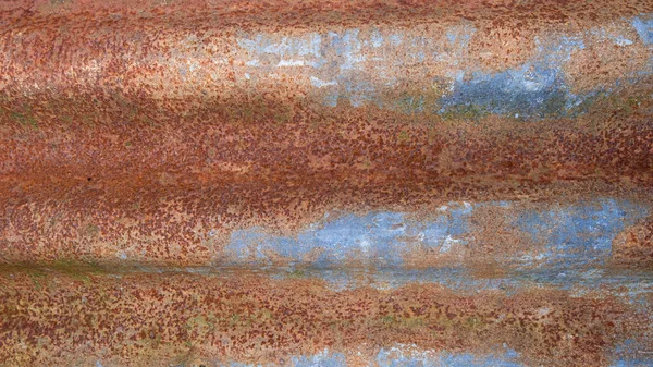 Rusted Corrugated Metal Panel Background Texture — Stock Photo, Image