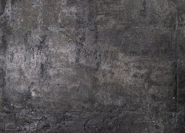 Eski ve yıpranmış siyah ve gri beton duvar dokusu