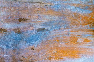 Renkli boyanmış beton duvar. Soyut arkaplan ve duvar kağıdı dokusu