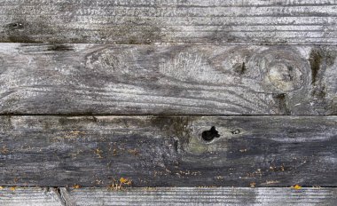 Eski ve yıpranmış ahşap panel ve kara lekeler. Arkaplan ve duvar kağıdı dokusu