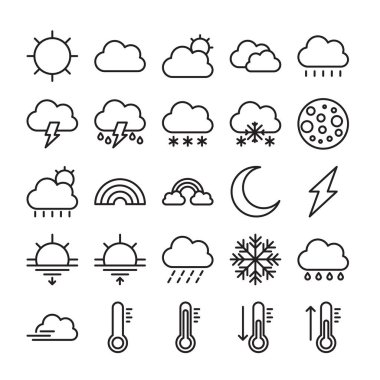 Hava anahat Icon set