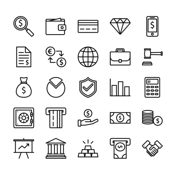 Finans anahat Icon set