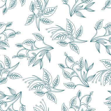 Anahat çiçek seamless modeli