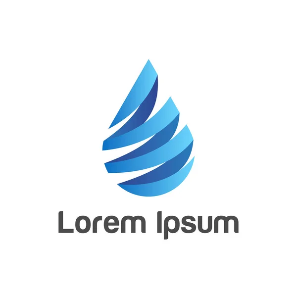 Water Drop logo vector illustration