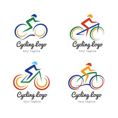 Set of Cycling Logo Template