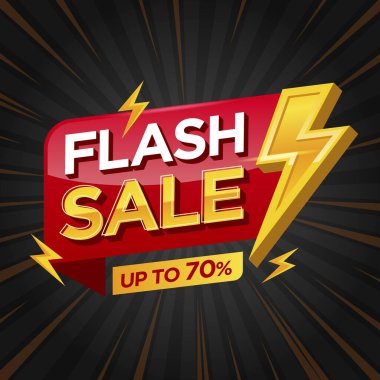 Flash satış afiş tasarım şablonu