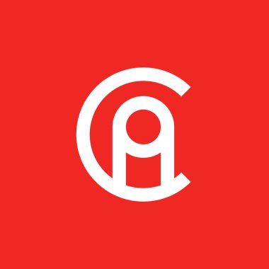 Initial letter logo CA, AC, logo template