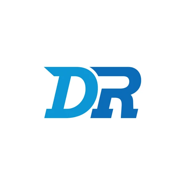 Initial letter logo DR, RD, logo template