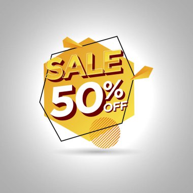 Sale promotion banner 50% off