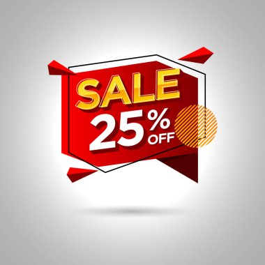 Sale promotion banner 25% off
