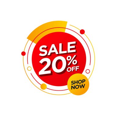 sale promotion badge 20% off