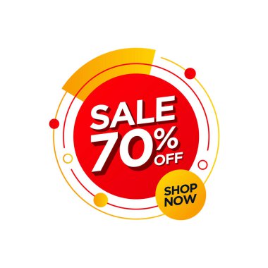sale promotion badge 70% off