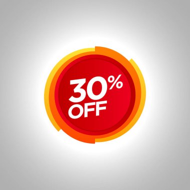 Sale promotion badge 30% off