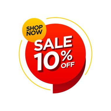 sale promotion badge 10% off