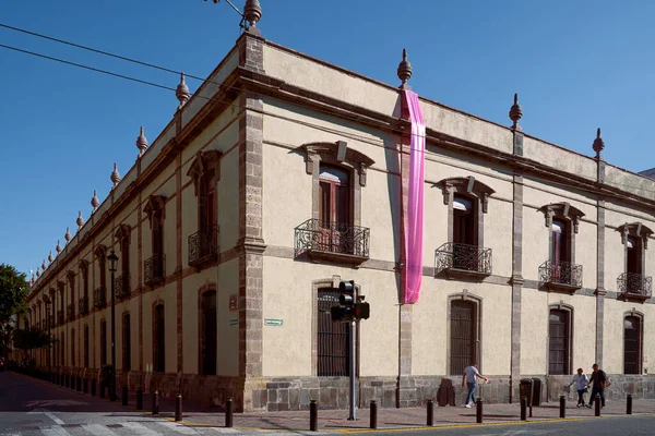 리스코 궁전은 과달라하라의 역사적 중심지에 위치해 Hidalgo Avenue Belen Street — 스톡 사진