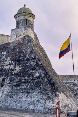 Cartagena, Kolombiya - 6 Ekim 2023: Keşif Tarihi: Cartagena 'nın Duvarı, Kolombiya