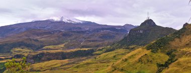 Impressive Nevado del Ruiz Volcano: Natural Beauty Near Manizales clipart