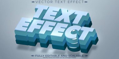 Kalın metin efekti, düzenlenebilir modern harf tipografi yazı tipi stili