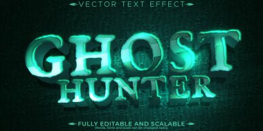 Hayalet avlama efekti, düzenlenebilir korku ve kan metni tarzı