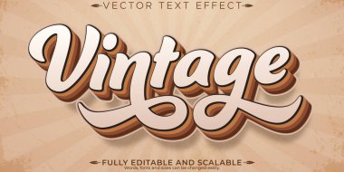 Klasik metin efekti, düzenlenebilir 70 'ler ve 80' ler metin biçimi