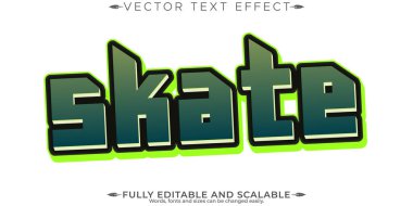 Etiket metin efekti, düzenlenebilir eski yazı tipi biçimi