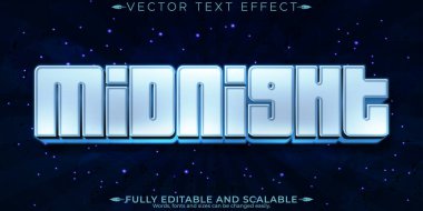 Midnight City metin efekti, düzenlenebilir karanlık ve gece metni biçimi