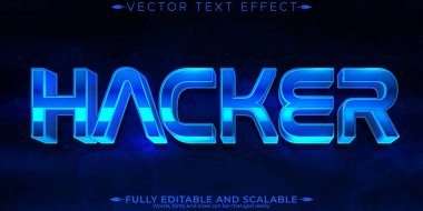 Hacker metin efekti; düzenlenebilir virüs ve saldırı metin biçimi