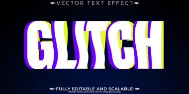 Arıza vhs metin efekti, düzenlenebilir hata ve hacker metin biçimi