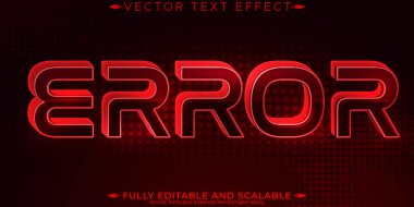 Düzenlenebilir metin efekti hatası, 3d hack ve virüs yazı tipi