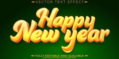 Düzenlenebilir metin efekti Mutlu Noeller, 3d ve yeni yıl yazı tipi