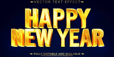 Düzenlenebilir metin efekti Mutlu Noeller, 3d ve yeni yıl yazı tipi