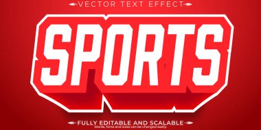 Spor metni efekti, düzenlenebilir basketbol ve futbol metinleri