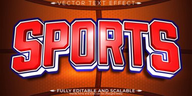 Spor metin efekti, düzenlenebilir basketbol ve takım metin tarzı