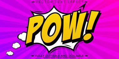 Çizgi roman metin efekti, düzenlenebilir çizgi film ve pop sanatının metin tarzı