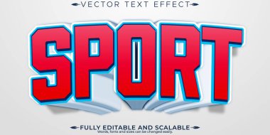 Spor metin efekti, düzenlenebilir basketbol ve futbol metin tarzı