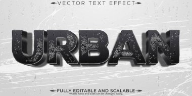 Kentsel metin efekti, düzenlenebilir korku ve karanlık metin tarzı.