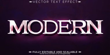 Modern metin efekti, düzenlenebilir perspektif ve zarif metin biçimi