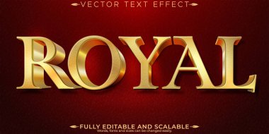 Altın lüks metin efekti, düzenlenebilir parlak ve zarif metin biçimi
