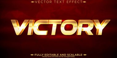 Zafer metin efekti, düzenlenebilir zarif ve parlak metin biçimi