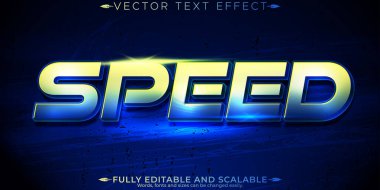 Hızlı yarış metin efekti, düzenlenebilir hızlı ve spor metin biçimi