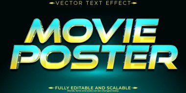 Film posteri efekti, düzenlenebilir film ve metin biçimini göster