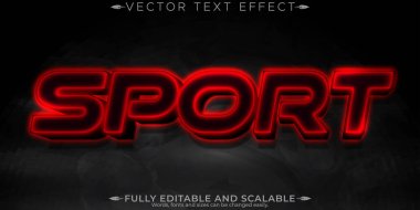 Spor metin efekti, düzenlenebilir oyun ve kırmızı metin biçimi