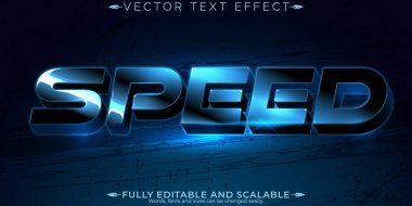 Hızlı yarış metin efekti, düzenlenebilir hızlı ve spor metin biçimi