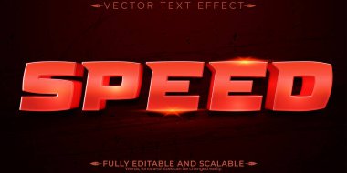 Hızlı yarış metin efekti, düzenlenebilir hızlı ve spor metin biçimi