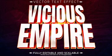 Efsane kral metin efekti, düzenlenebilir imparatorluk ve savaşçı metin tarzı