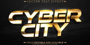 Siber metin efekti, düzenlenebilir gelecek ve neon metin biçimi