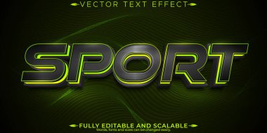 Spor metin efekti, düzenlenebilir futbol ve hızlı metin biçimi