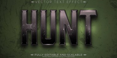 Avlanan metin efekti, düzenlenebilir vahşi ve kamuflaj metin biçimi