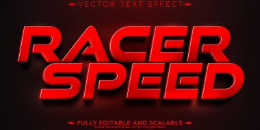Hızlı yarış metin efekti, düzenlenebilir hızlı ve spor metin biçimi